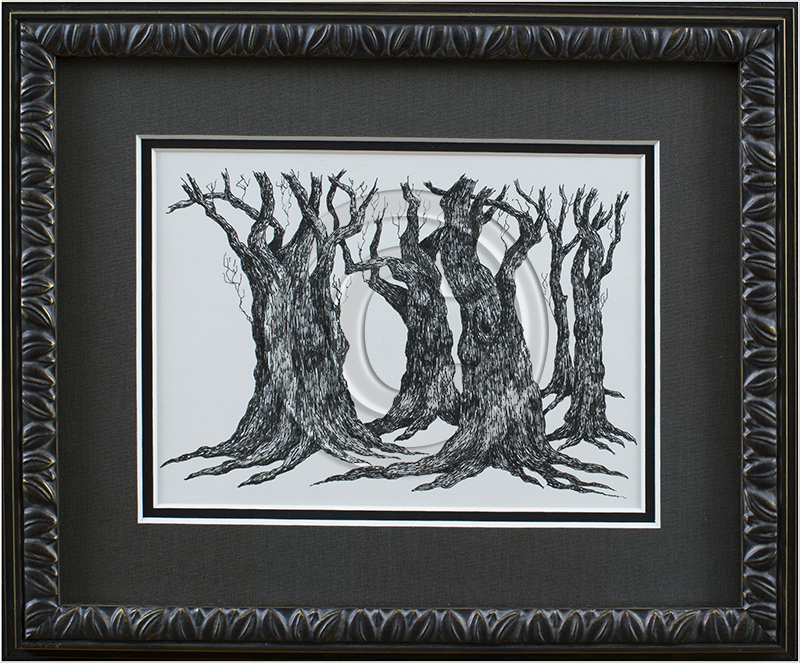 Image of Trees in Decorative Frame
