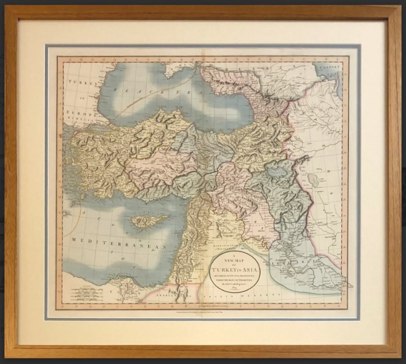 Image of Framed Turkey Map