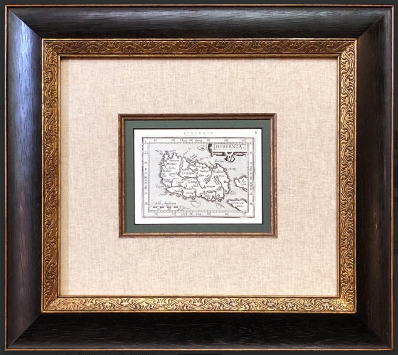 Image of Framed Map of Ireland