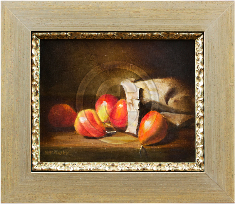 Image of Still-Life Oil Painting in Picture Frame