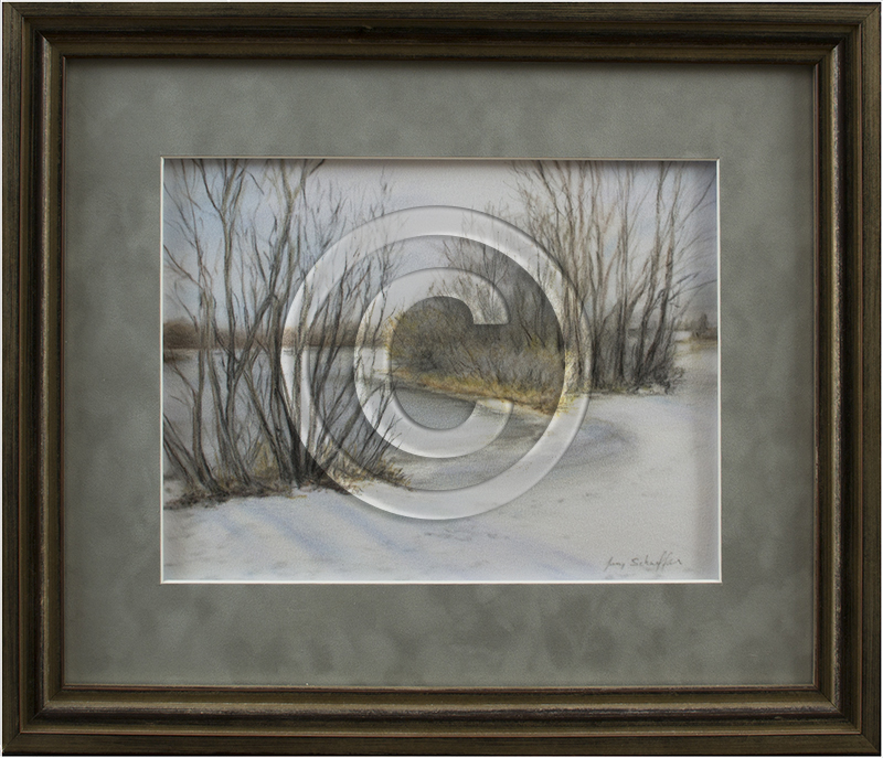 Image of Winter Drawing in Frame