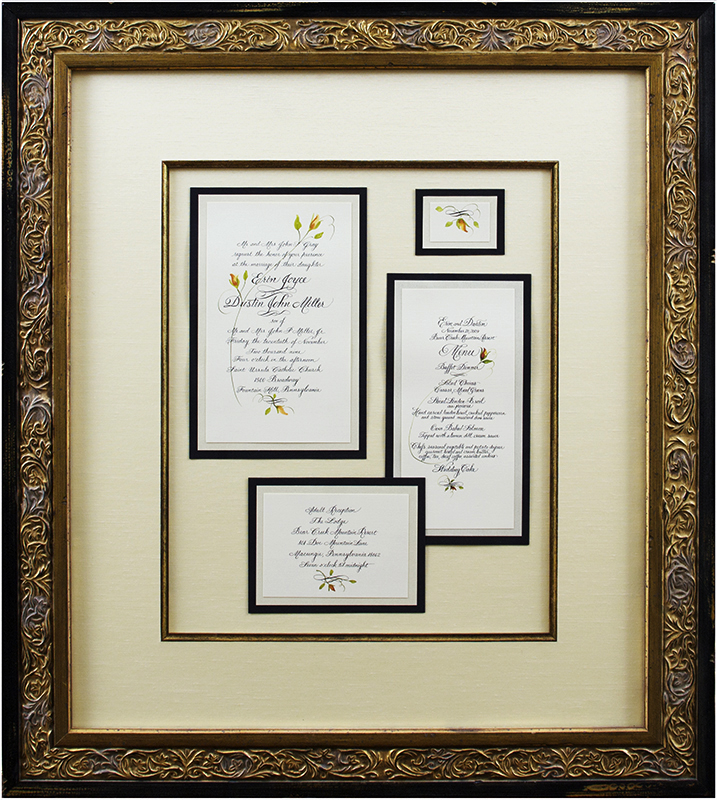 Image of Framed Wedding Invitation